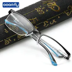 Seemfly нержавеющая сталь очки для чтения деловые очки для пожилых портативный подарок для родителей пресбиопическое увеличение