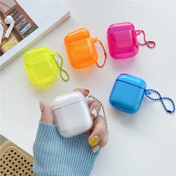 

GYKZ Candy Color Jelly Earphone Case For Apple AirPods 2 1 Soft Silicone Cover Charging Box Coque Wireless Earphone Accessories