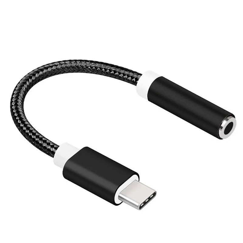 adaptador tipo c Кабель-адаптер type-C до 3,5 мм AUX для samsung Note10 Adaptateur наушников аудио сплиттер для huawei mate 30 Pro Adaptador Tipo C - Цвет: adaptador tipo c
