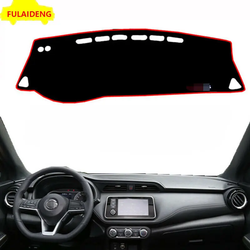 

Коврик для приборной панели автомобиля Nissan Kicks 2017-2018 LHD, противосолнечный коврик, внутренняя накладка, молдинговая крышка, отделка, автомобильные аксессуары