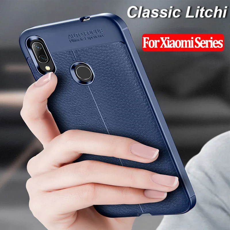 

ALLOPUT Mi9 T Case For Xiaomi Mi 9T Case Litchi Soft Silicone Cover Redmi Note 7 5 Phone Case Xiaomi Mi 9T Back Cover