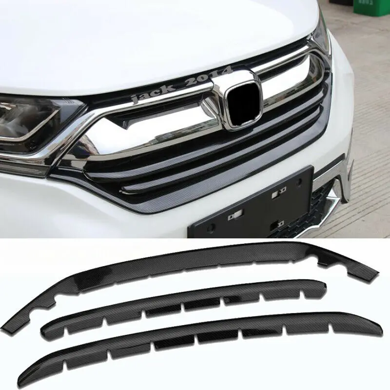 Накладка из углеродного волокна на переднюю капот бампера для Honda CRV CR-V