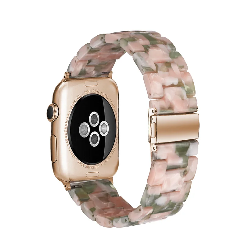 3 Ремешок из смолы для Apple watch band 5 4 3 2 1 для iwatch band 42 мм 38 мм 44 мм 40 мм аксессуары браслет ремень - Цвет ремешка: 3