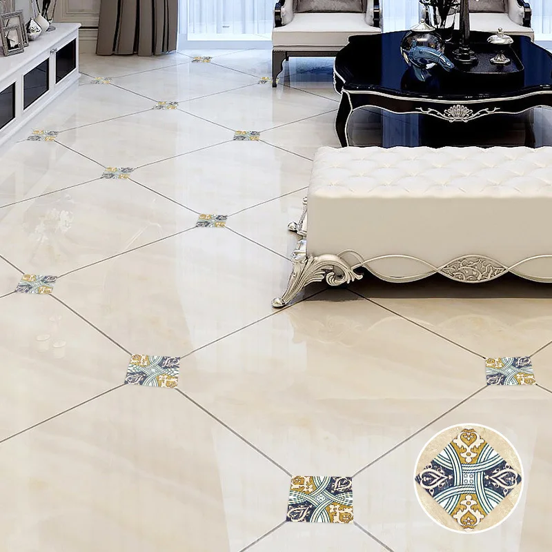 Fx-1250, плитка, пол, водонепроницаемый, износостойкий, самоклеющиеся, наклейки на угол, для гостиной, креативное украшение, наземные наклейки