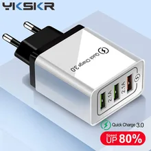 18 w usb carga rápida 3.0 5 v 3a para iphone 7 8 ue eua plugue do telefone móvel carregador rápido de carregamento para samsug s8 s9 huawei xiaomi