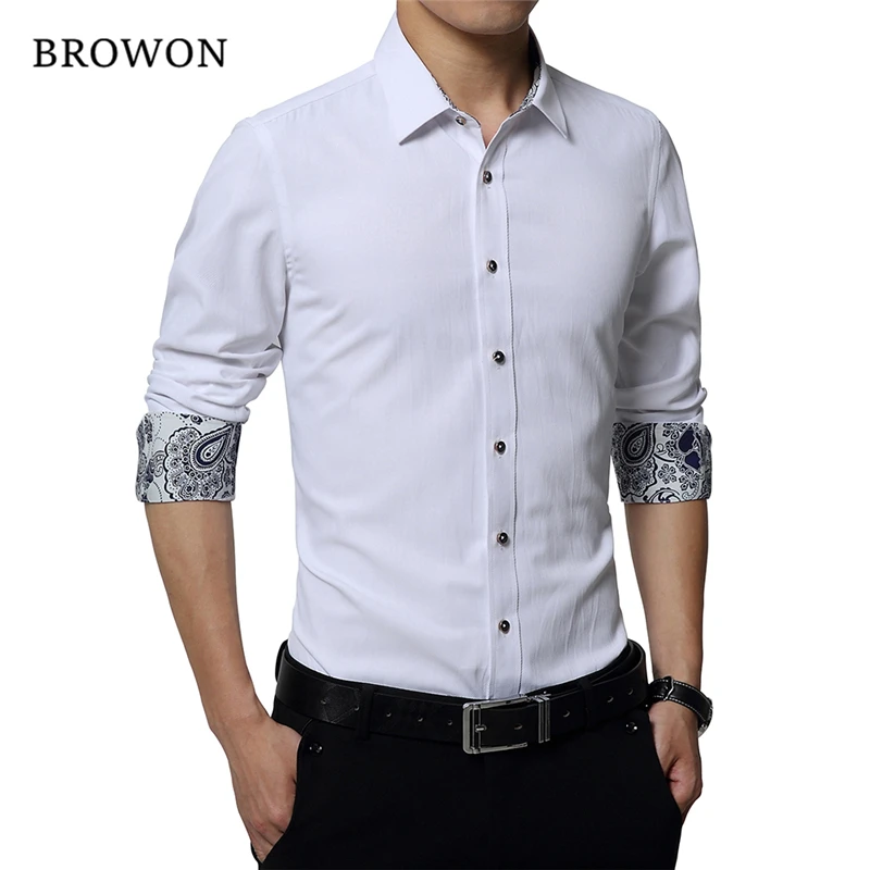 mens slim fit double cuff shirts