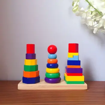 

Three Column Geometry Set Tmontmont Teach Have Colour Set Column Building Block Woodiness Geometry Toys