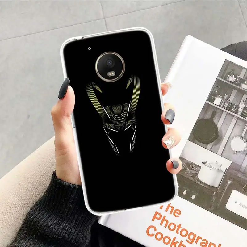 TR230-5 Локи Тор чехол для Motorola Moto G7 G6 G5S G5 E4 плюс G4 E5 играть X4 Мощность TPU с рисунком индивидуальная крышка телефона - Цвет: TR230-5
