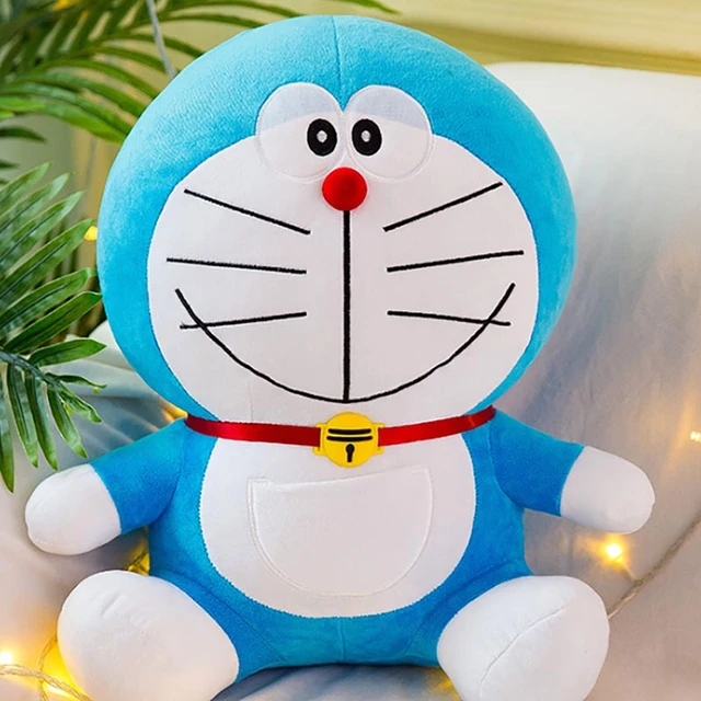 35CM Doraemon Plush Toys Kawaii Fluffy Stuffed Animal Cartoon Plush Peluches  Juguetes Soft Toy Pillow Grandes