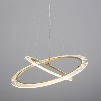 

Modern LED Chandelier Lighting home Living Dining room lustre de plafond Avize lustre LED Circular Round circle Rings Chandelier