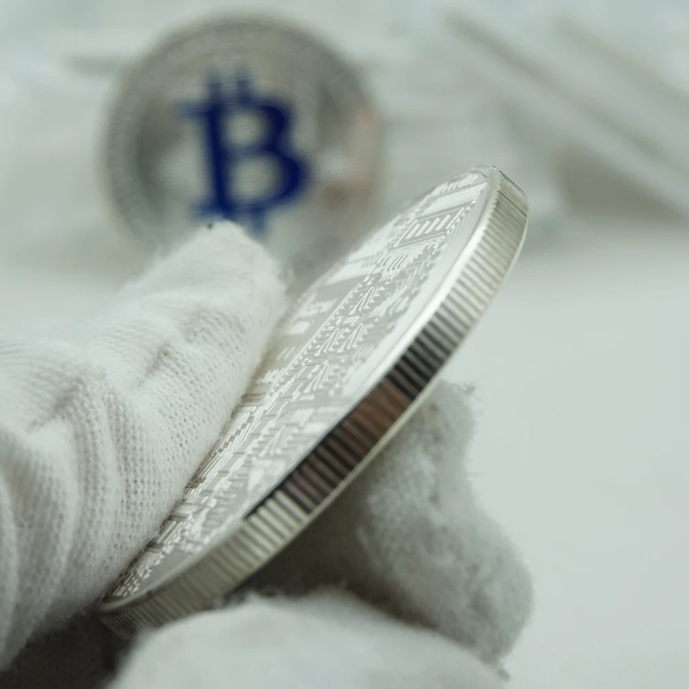 BIT Coin Art Collection CRYPTO Metal Gold Plated Physical Bitcoins Bitcoin  with Case Gift Physical Metal Antique Imitation Gold - AliExpress