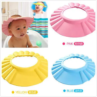Cute Toddler Shampoo Shower Bathing Protect Soft Cap Hat Baby Infant Bath Safe Gift adjustable Baby shampoo hat Top Selling 2