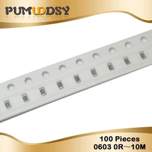 100 шт. 0603 SMD 1/4W 0R~ 10 м резистор проволочного чипа 0 10R 100R 220R 330R 470R 1K 4,7 K 10 K, 47(Европа) K 100K 0 10 100 330 470 Ом