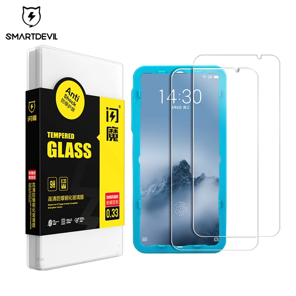 Защита экрана SmartDevil для Meizu 16th plus 16X 16Spro note 8 9 Закаленное стекло пленка для мобильного телефона закаленное против отпечатков пальцев