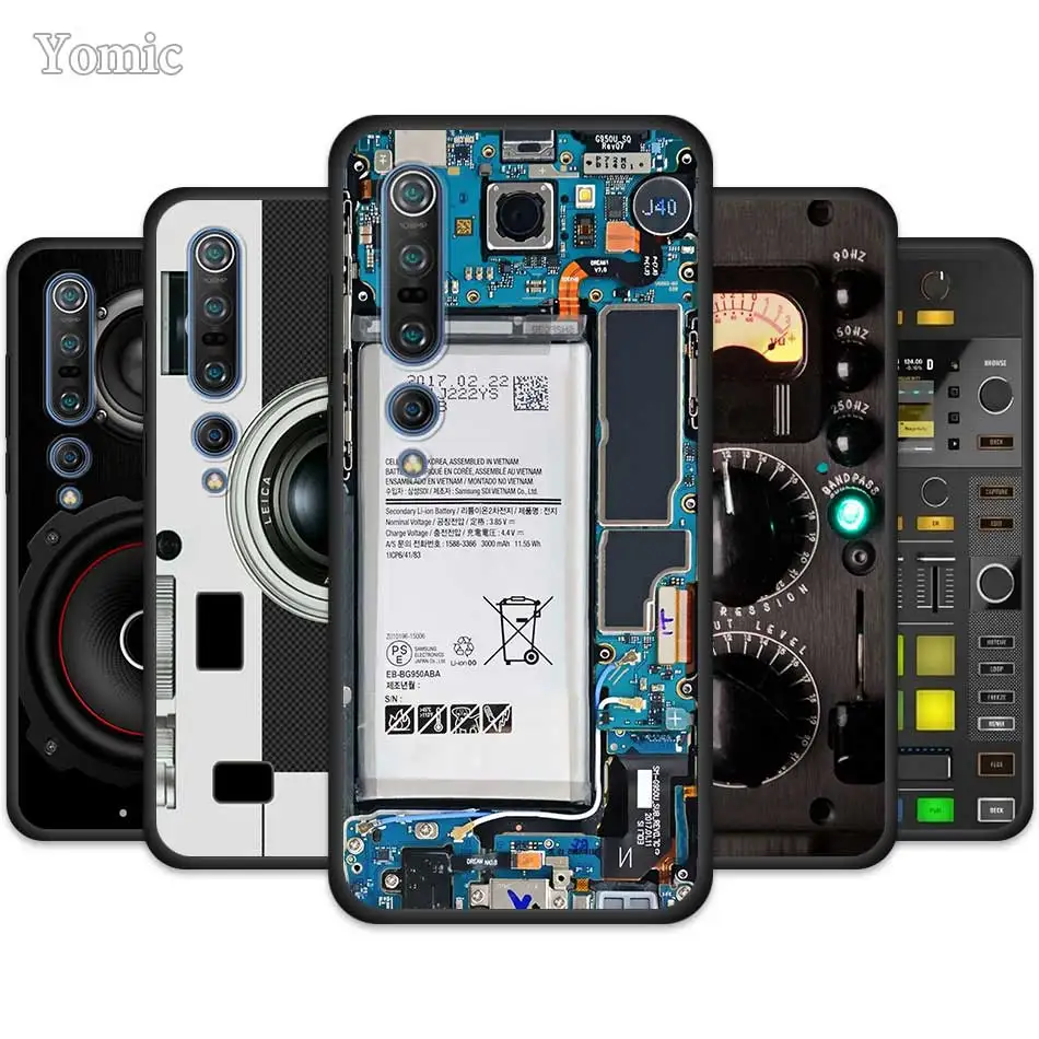 Чехол калькулятор для камеры xiaomi mi note 10 9 SE 9T CC9 Pro 5G A3 A2 8 Lite Poco X2 Черный силиконовый