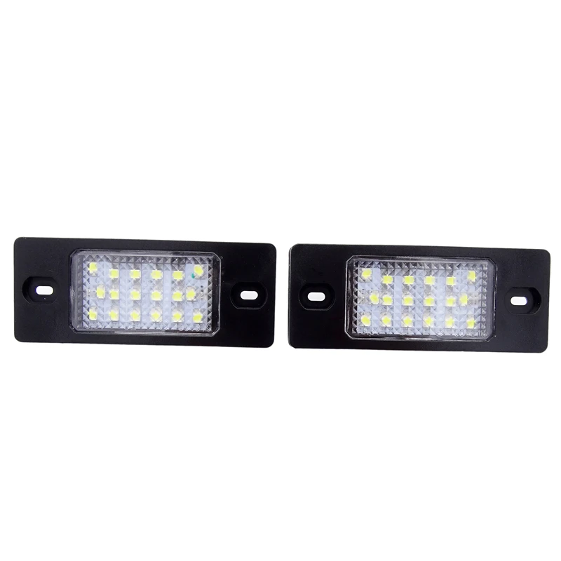 JIUWAN 1 пара Белый 18SMD светодиодный номерной знак для VW Touareg Tiguan Golf 5 Passat B5 авто лампа