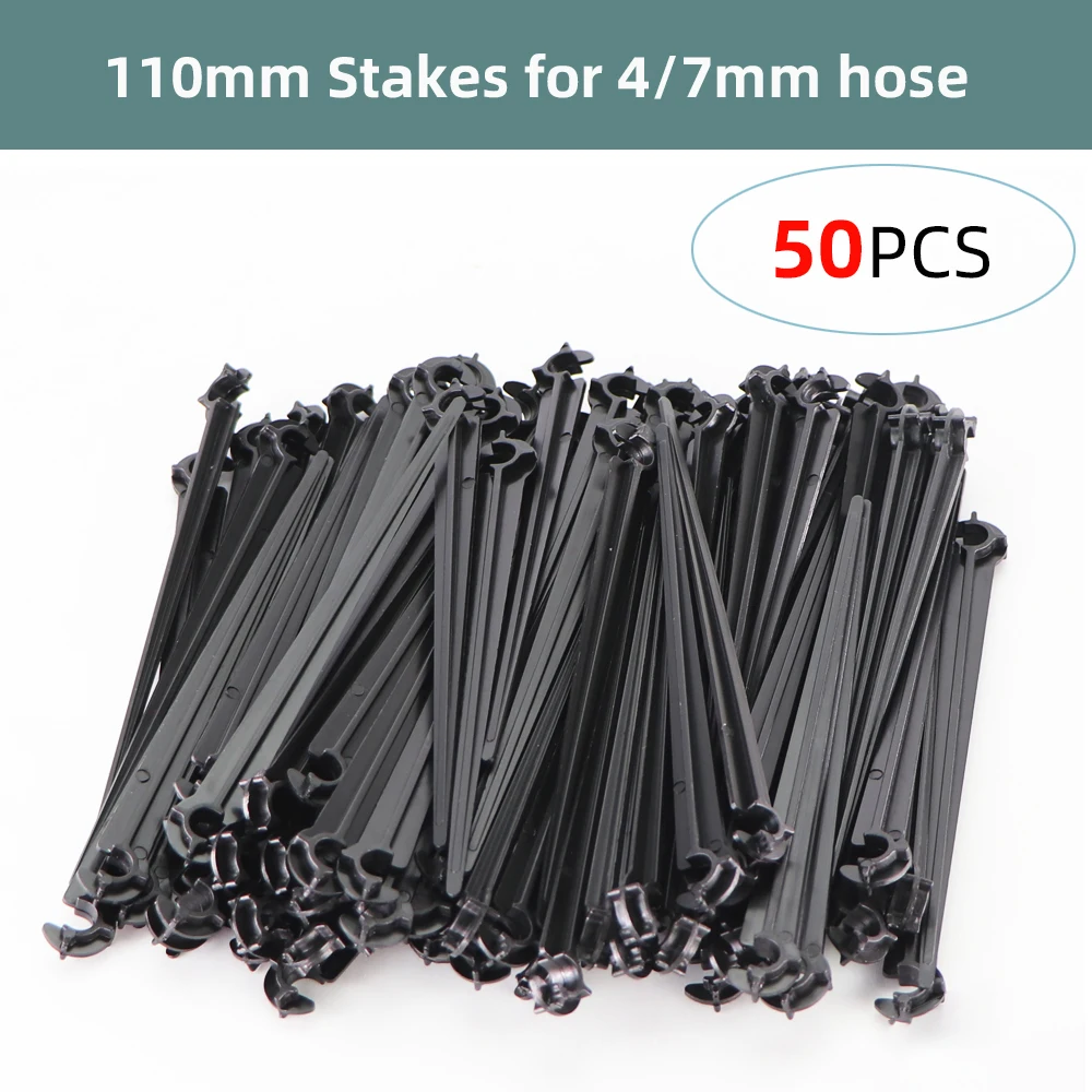 50-1500PCS 1/4 Inch Dripper Watering Tee Connector Joint Drip Irrigation Greenhouse Garden Tools Repair Fitting for 4/7mm Hose