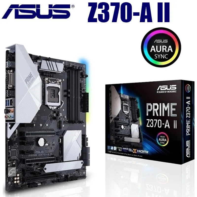 Материнские платы Asus Z370 A II LGA 1151 9 го 8 поколения Core/Pentium/Celeron DDR4 64 Гб PCI E 3 0 M.2 ATX