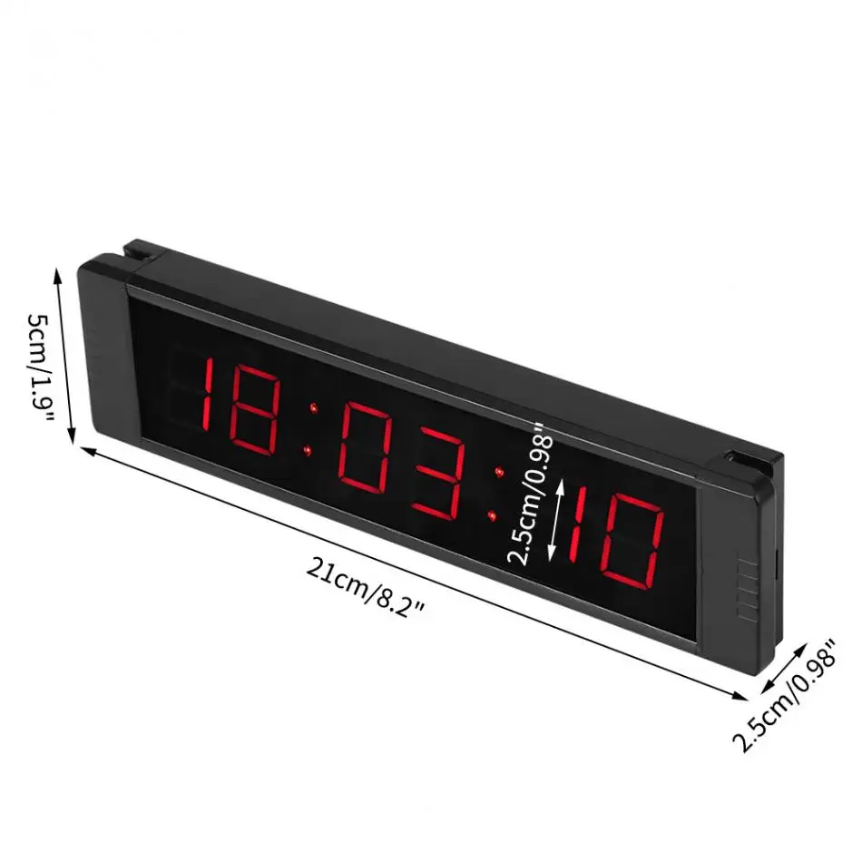 8.2inch Remote Control Led Display Electronic Clock Stopwatch Interval Timer Precision Wall Clock For School Gym Training Timer outdoor clock