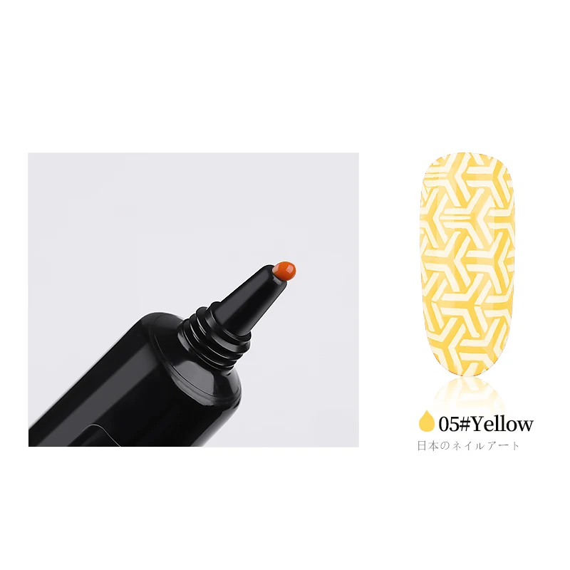 PinPai 8 мл Гель-лак для штамповки ногтей черно-белый штамп печать масло УФ Гель-лак для ногтей впитывающийся лак для ногтей штамповка гель лак - Цвет: Yellow