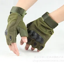 Трехцветные перчатки с полупальцами для езды на открытом воздухе, защитная одежда, перчатки