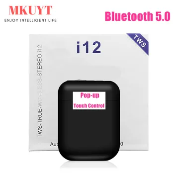 

MKUYT i12 Tws Wireless Bluetooth 5.0 Mini Earbuds Touch Control Earphones Headsets For Iphone Android PK i30 i60 i200 i500