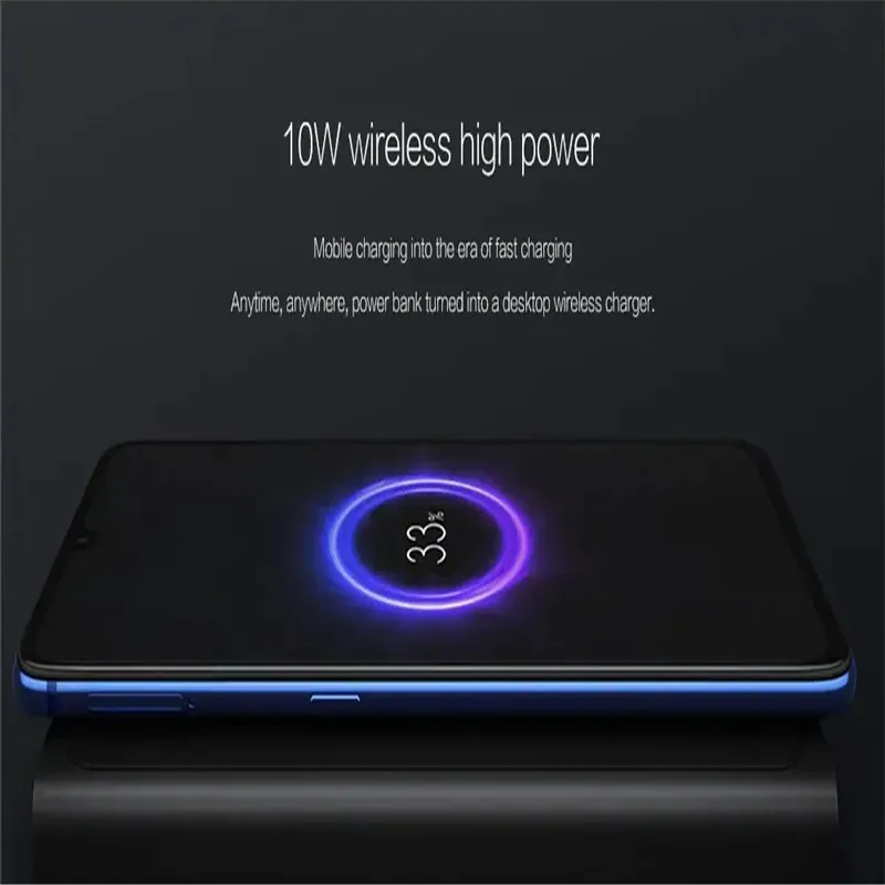 Xiaomi power Bank 10000mAh Быстрое беспроводное зарядное устройство с usb type C для мобильного телефона Быстрая зарядка портативное Внешнее зарядное устройство