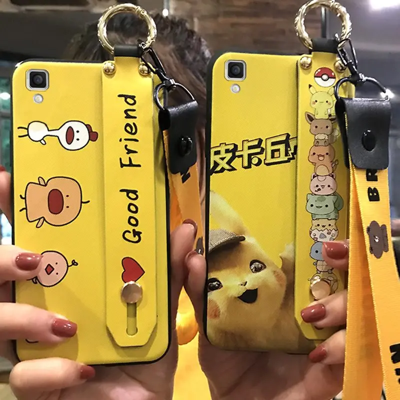 Чехол для телефона с ремешком OPPO R7 Plus противоударный милый чехол из ТПУ