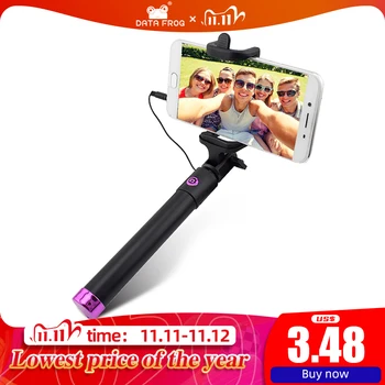 

Extendable Selfie Stick Monopod for Iphone Samsung Android IOS Handheld Camera Fold Holder Mini Palo Selfie Tripod 27.5cm-80cm