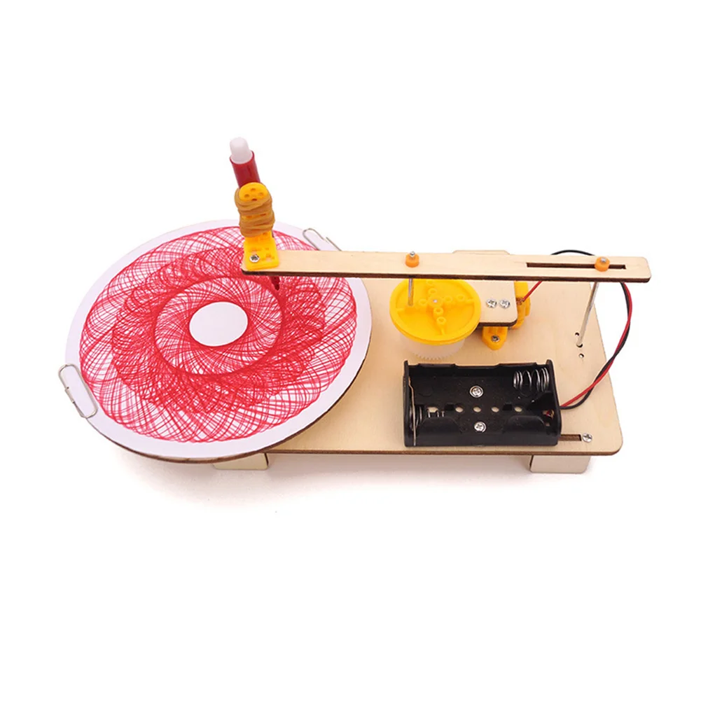 Educational Toy DIY Assembled Electric Plotter Drawing Model Physics Experiment Education Toy Kids Student Physical