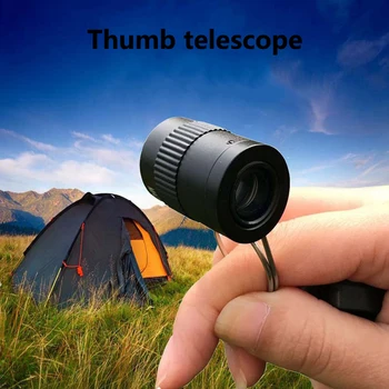 

Telescope Mini Pocket 2.5x17.5 Monocular Thumb Superfine Telescope Key Chain for Hiking Camping Sports Spotting Scopes