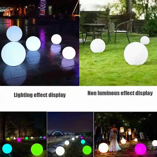 Waterproof Led Luminous Ball Remote Control Led Glowing Beach Ball Toy Outdoor Wedding Party Lawn Remote Control Ball Decorative 3