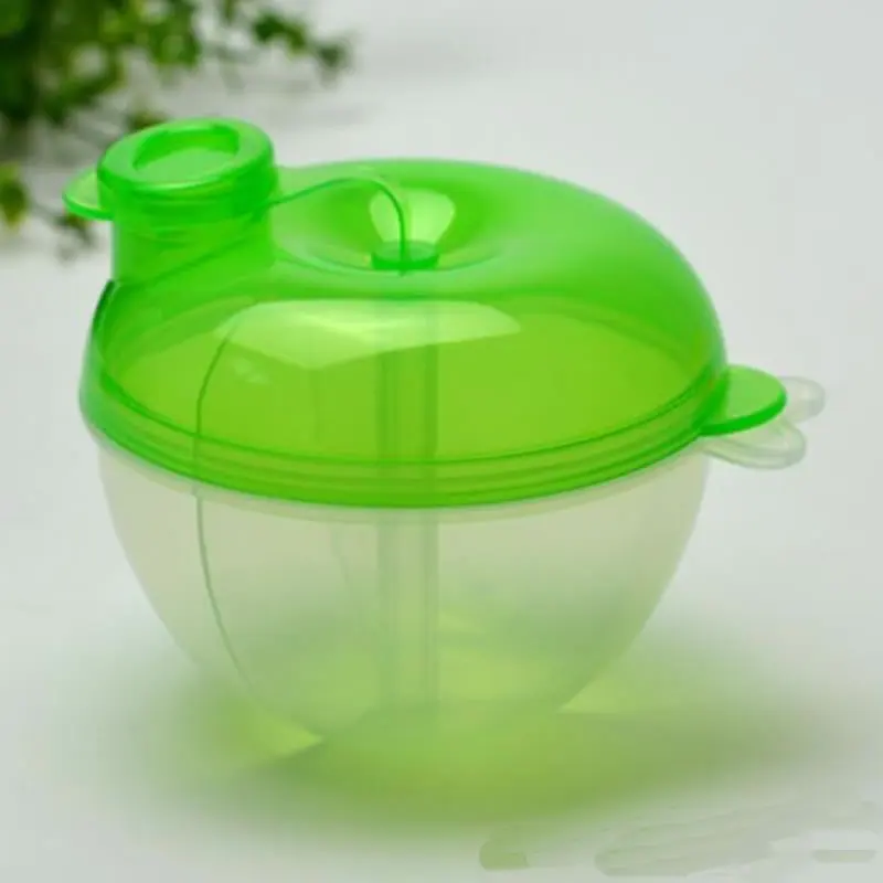 green Портативная коробка для хранения сухого молока для детских игр, диспенсер для сухого молока, контейнер для хранения еды для малышей - Цвет: green