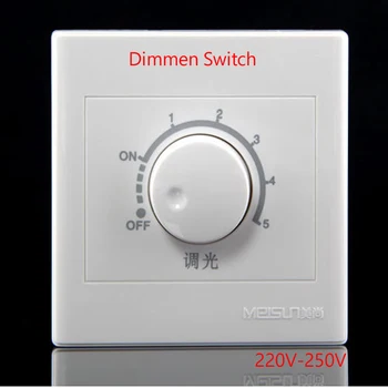 

250W 220-230V LED Dimmer Adjustable Switch Brightness From Dark Controller To Bright Driver Dimmers For Dimmable Light Bulb Lamp