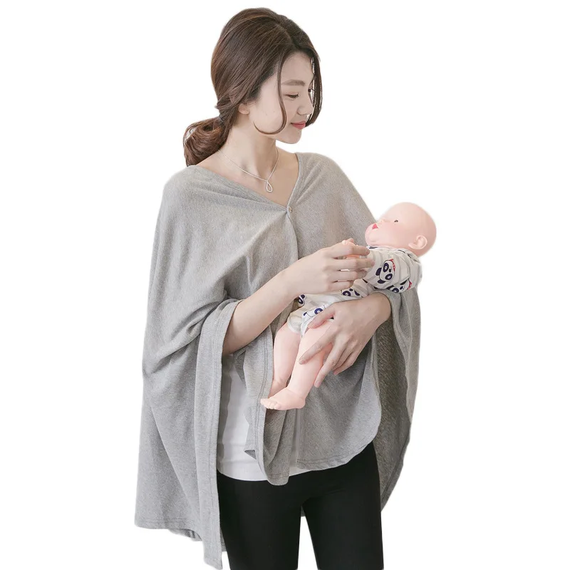 

Breastfeeding Cover Cotton Breathable Maternity Privacy Apron Soft Solid Anti-lighting Outdoor Baby Feeding Nursing Cover Shawl