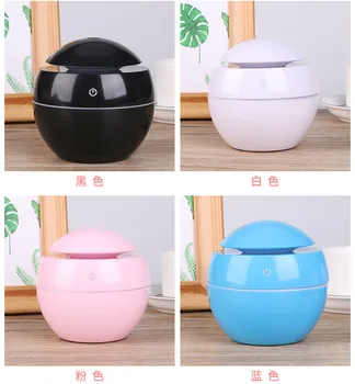 

Manufacturers Direct Selling USB Ultrasonic Wood Grain Colorful Light Mute Small round Ball Mushroom Humidifier Aroma Diffuser P
