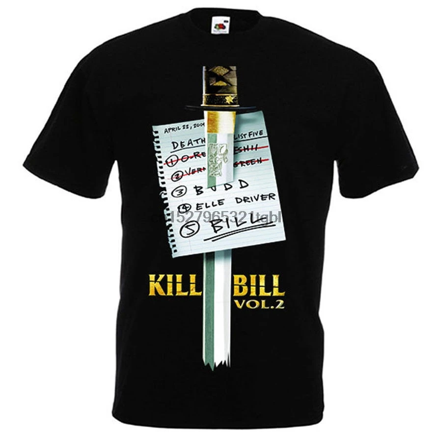 Kill Bill Vol 2 от Quentin Tarantino Uma Thurman movie футболка Размеры S-5XL | Мужская одежда