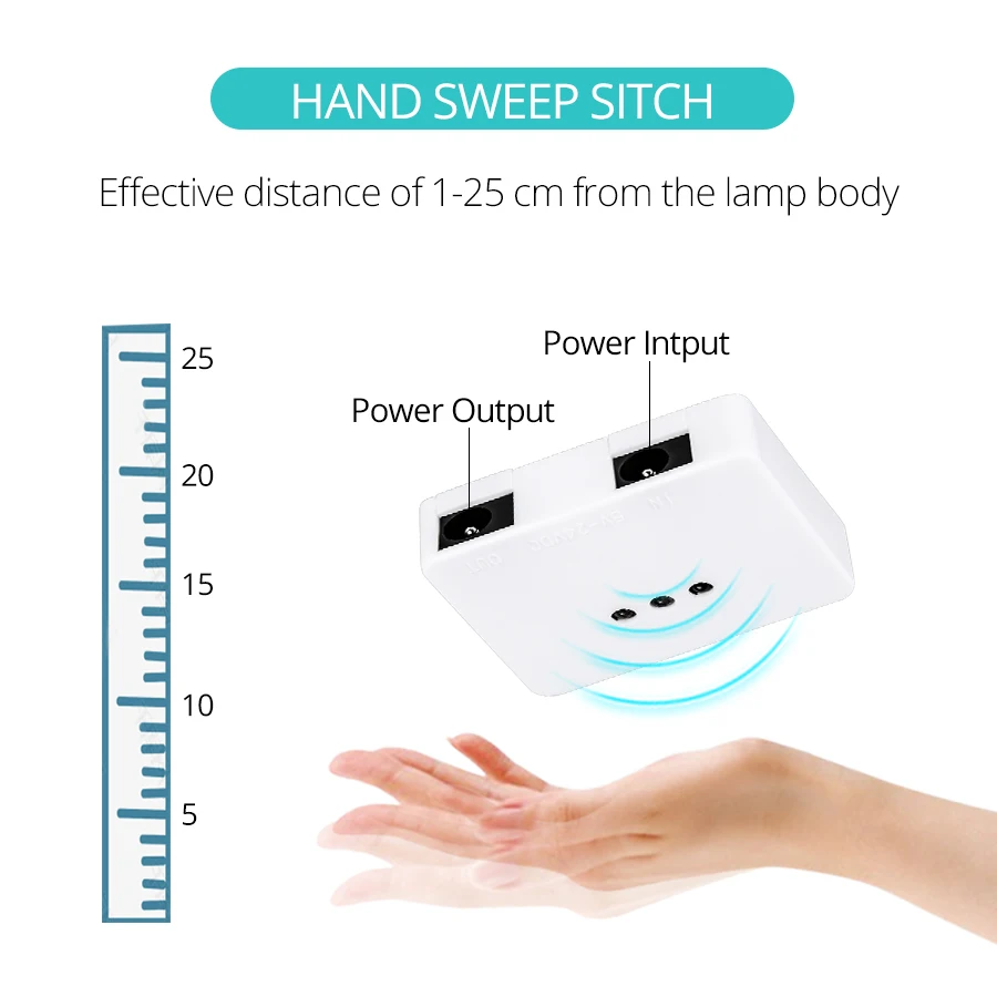 Ручной выключатель, умный переключатель, светодиодный ночник, ручной датчик движения, Светодиодная лента, 12 В, кухня, спальня, шкаф, ночная лампа, домашнее освещение