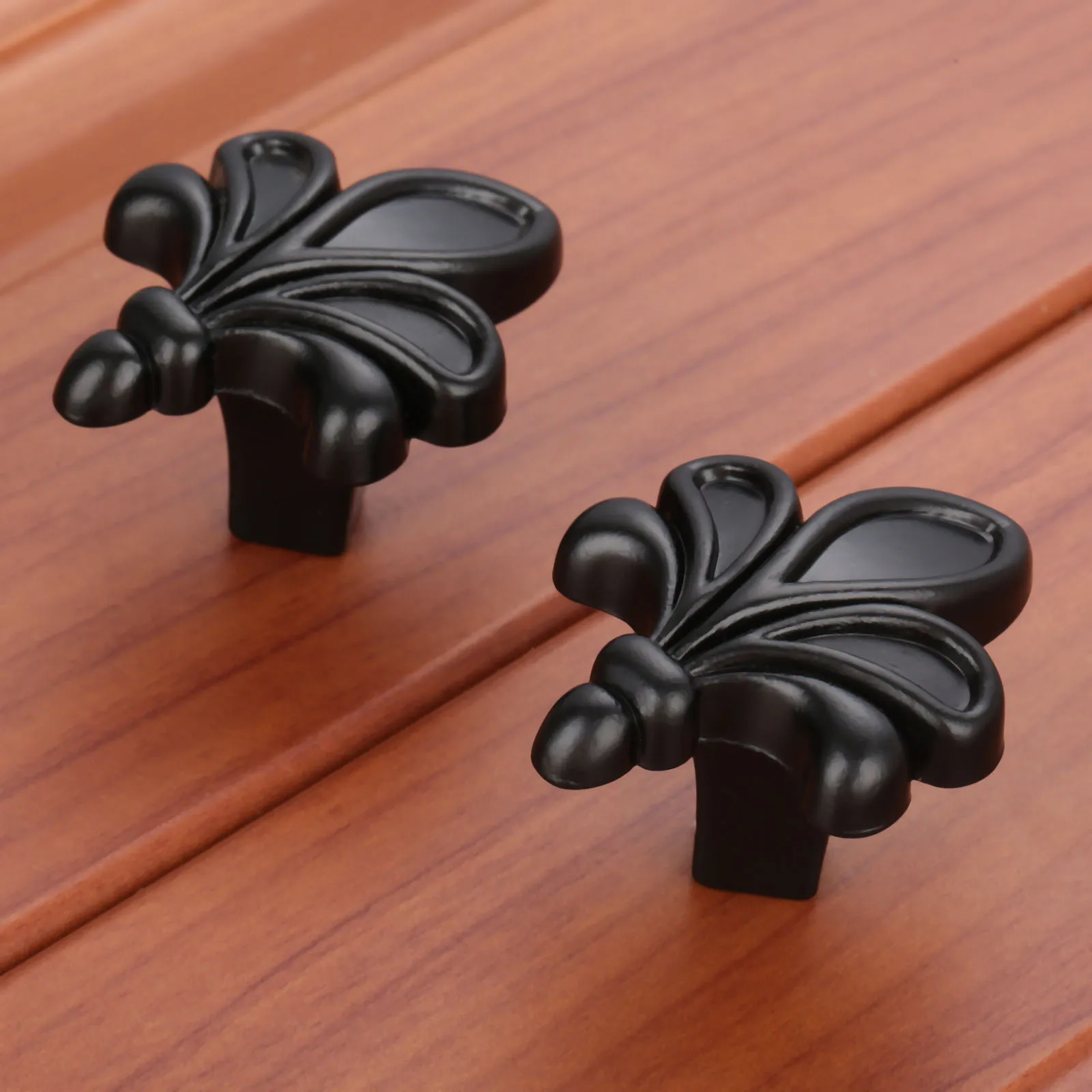 A Single hole DRELD черный цинковый сплав tiradores de muebles ручки для шкафа и ручки дверная ручка для шкафа Кухонная ручка puxador мебельная фурнитура - Цвет: A Single hole
