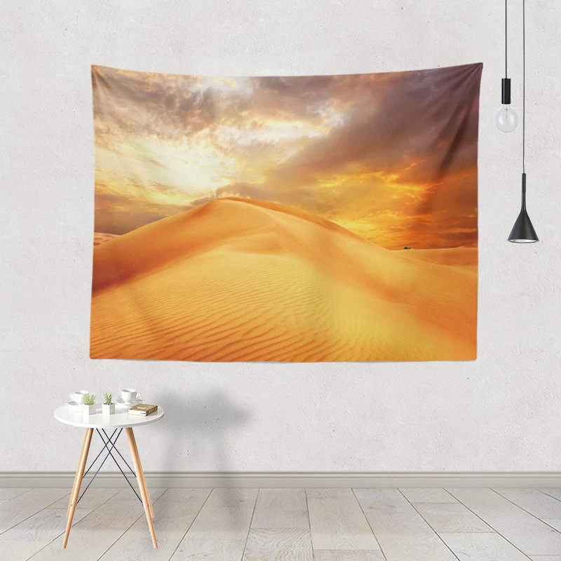 

Colorful And Interesting Tapestry Snow Mountain Forest Clouds Landscape Blanket Home Decoration Bedroom Polyester Wall Hanging