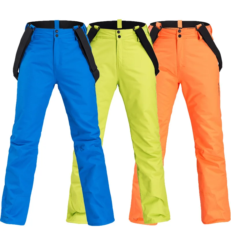 

Men Ski Pants Brands New Couple Outdoor Sports High Quality Suspenders Trousers Windproof Waterproof Warm Winter Snow Snowboard