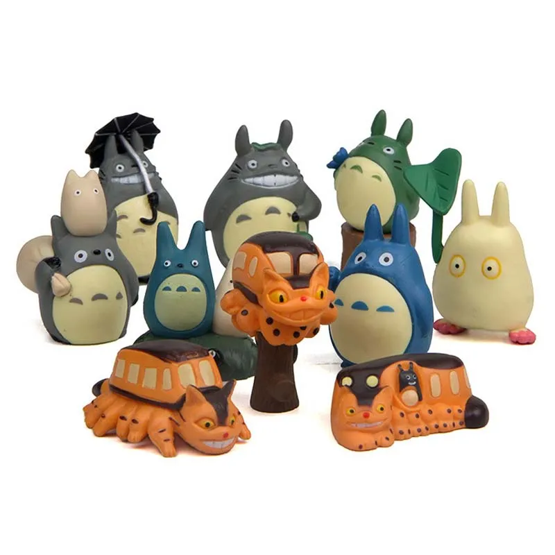 Miyazaki Hayao Anime My Neighbor Totoro Figure 10pcs/lot