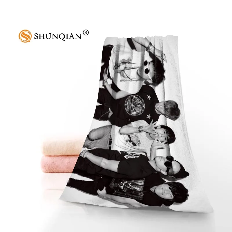 Custom Big Bang 35x75cm Face Towels Facecloth Bamboo Fiber Washcloth Quick drying Sports Towel - Цвет: 20