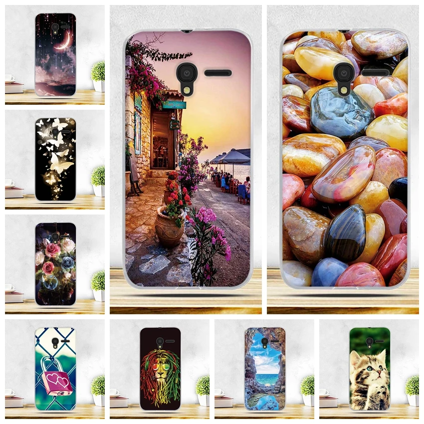 

For Alcatel Pixi 3 4.5" Case Soft TPU Skin Back Cover For Alcatel One Touch Pixi 3 4G 5017 5017D Idol 3 4.7"Pixi 4 (5) 5045X