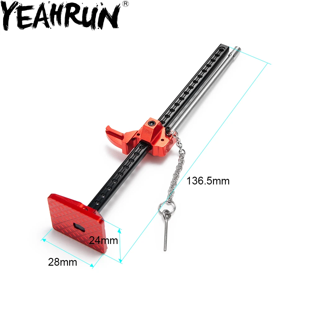 

YEAHRUN 1/10 RC Rock Crawler Full Metal High Lift Jack for 4WD SCX10 Car Truck Buggy