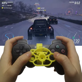 

Portable Mini Gaming Racing Wheel 3D printed mini steering wheel Pubg Mobile Joystick for PlayStation 3 PS3 controller