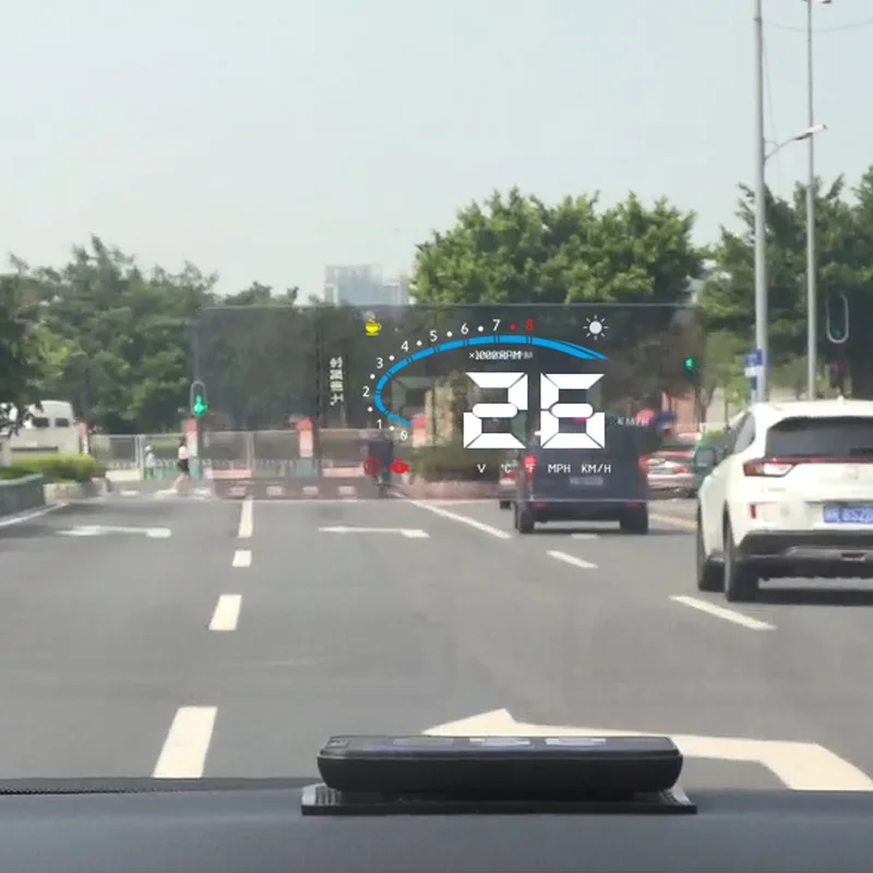 Автомобильный HUD Head Up Display OBD HD цифровой дисплей для Lada Vesta Samara Granta Priora Niva Xray|Кабели