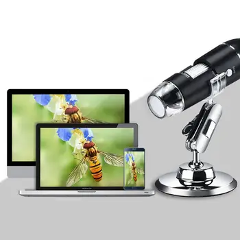 

0-1000X Digital Microscope Camera Endoscope Magnifier 3in1 USB MicroUSB TypeC for Mobile Phone PC Windows OSX with Stand