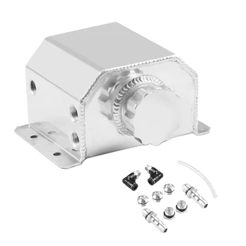 

Car Modification 1L Engine Oil Breathable Pot Oil Pot Aluminum Alloy Fuel Tank with Lid Universal