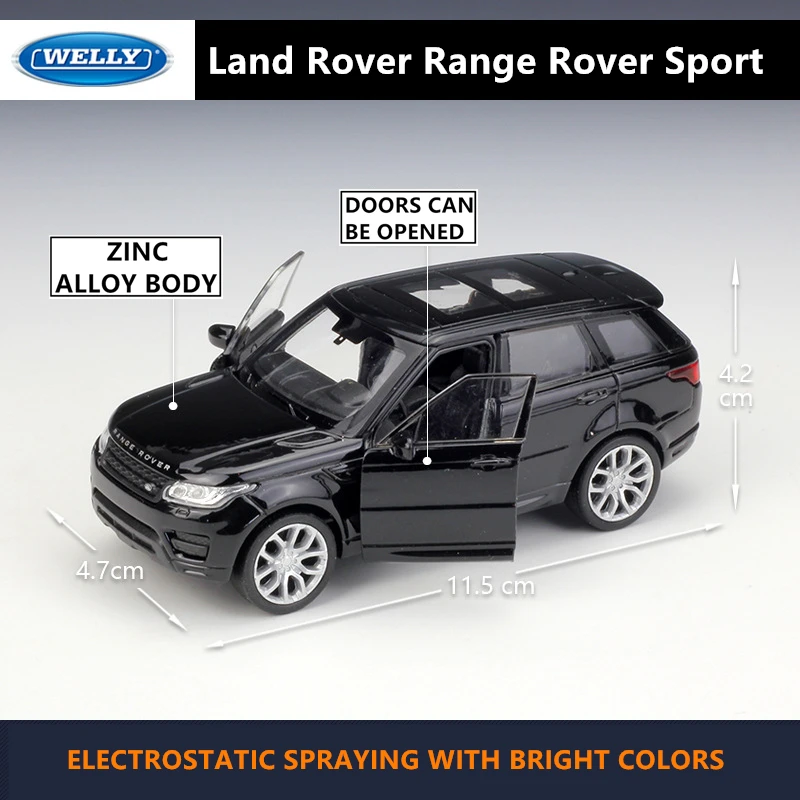 WELLY 1:36 Land Rover Range Rover спортивный сплав модель машины Моделирование Коллекция игрушек Выдвижной Автомобиль Коллекция подарков